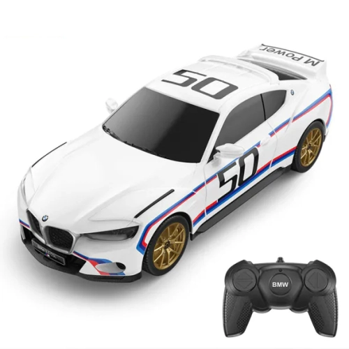 Детска играчка Бяла кола R/C 1:24 BMW 3.0 CSL PAT57563