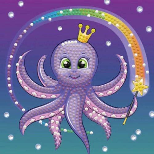 Детски диамантен гоблен Magical Octopus 545 диаманта PAT57634