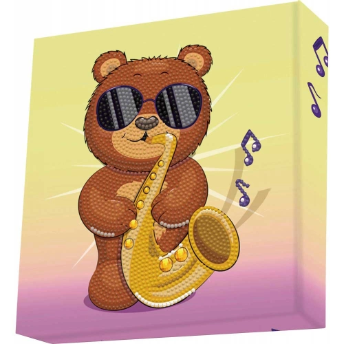 Детски диамантен гоблен Sax Bear 1722 диаманта PAT57637