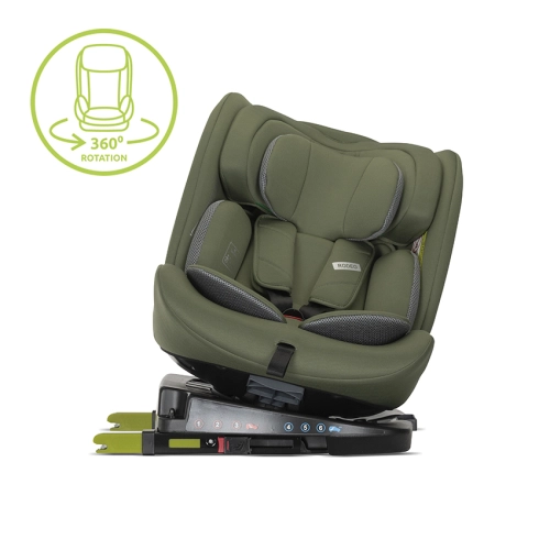 Детски стол за кола Rodeo Green&Grey 40-150 см. 360 Isofix PAT58011