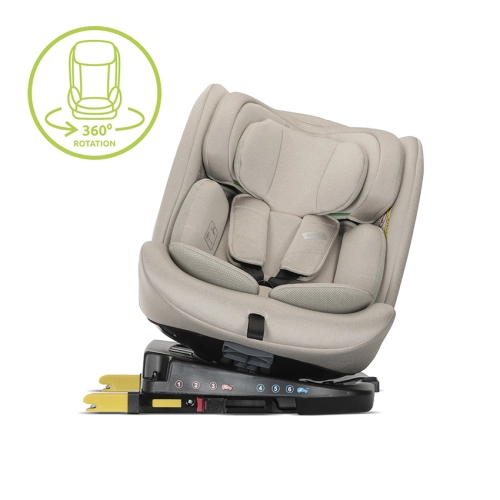 Детски бежов стол за кола Rodeo Beige 40-150см. 360 Isofix PAT58012