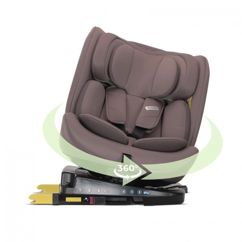 Детски черен стол за кола Rodeo Black 40-150см. 360 Isofix PAT58014