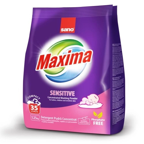 Концентриран прах за пране Sano Maxima Sensitive 1.25 кг | P43821