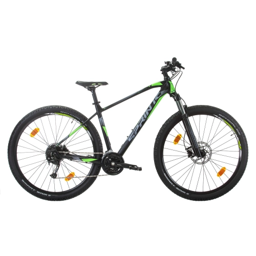 Детски планински велосипед Apolon Hardtail Black/Grey/Green PAT58448