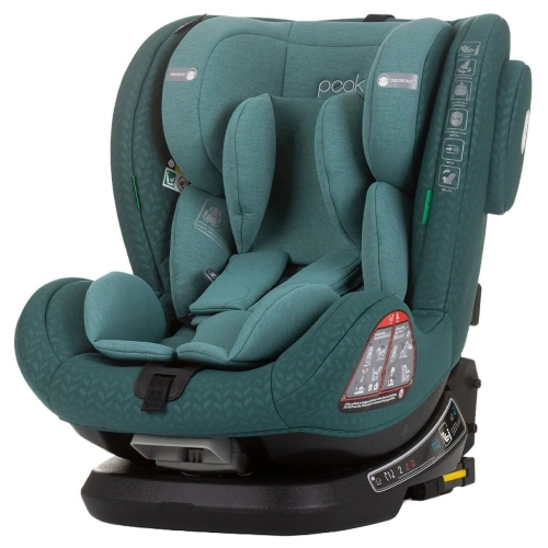 Детско зелено столче за кола Peak 360° I-Size IsoFix PAT58953