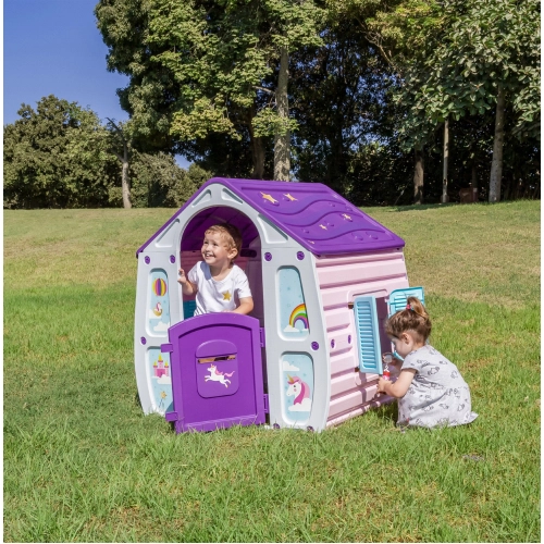 Детска градинска къща за игра Magical House Еднорог PAT59044