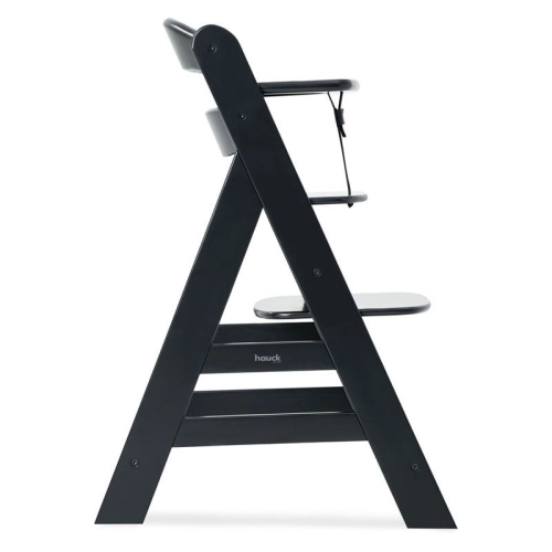 Детки черен дървен стол за харанене Alpha+ Black PAT59573