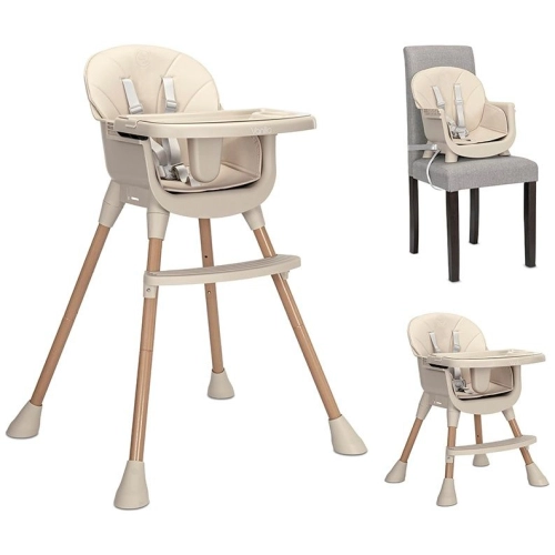 Детско бежово столче за хранене 3 в 1 Vanilla Beige PAT59873 Детско бежово столче за хранене 3 в 1 Vanilla Beige PAT59873