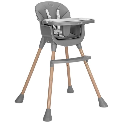 Детско сиво столче за хранене 3 в 1 Vanilla Grey PAT59874 Детско сиво столче за хранене 3 в 1 Vanilla Grey PAT59874