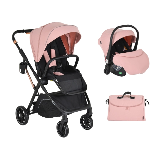 Бебешка розова комбинирана количка 2 в 1 Bingo Pink-icing PAT59916 Бебешка розова комбинирана количка 2 в 1 Bingo Pink-icing PAT59916