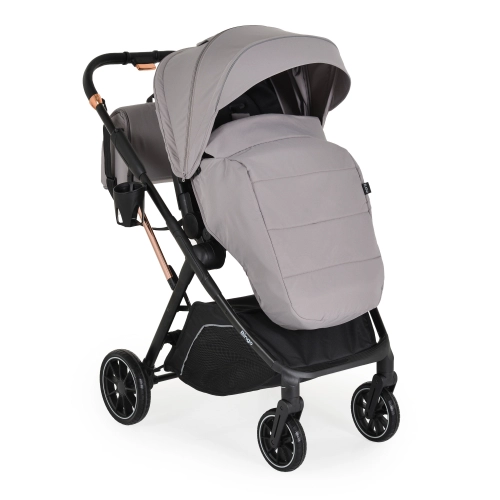 Бебешка сива комбинирана количка 2 в 1 Bingo Steel PAT59917
