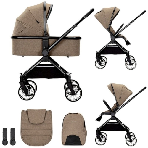 Бебешка бежова комбинирана количка 2 в 1 Reya Beige PAT60034