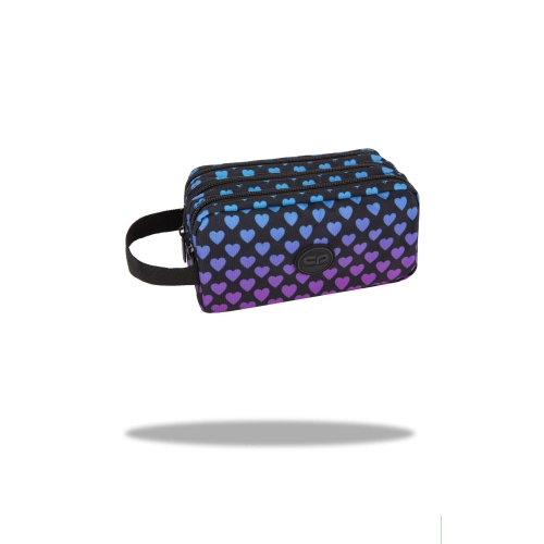 Троен ученически несесер със сърца COOLPACK PAT60169