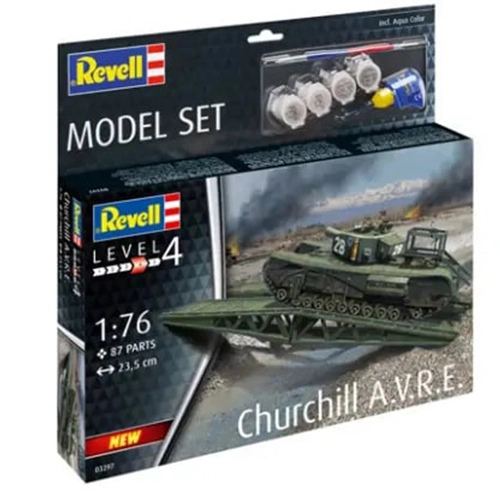 Детски комплект сглобяем модел Churchill A.V.R.E. 87 части PAT60290
