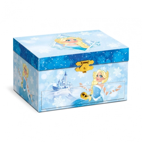 Детска музикална кутия за бижута Принцеси 14.7x12.2x9.2 cm PAT60362