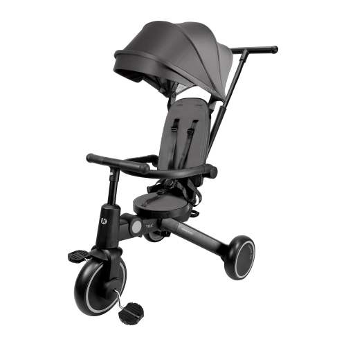 Детска сива триколка 8 в 1 със свалящ сенник Trix 2 Grey PAT60375 Детска сива триколка 8 в 1 със свалящ сенник Trix 2 Grey PAT60375