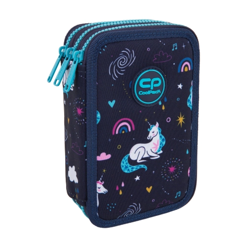 Пълен ученически несесер с еднорог Coolpack PAT60437