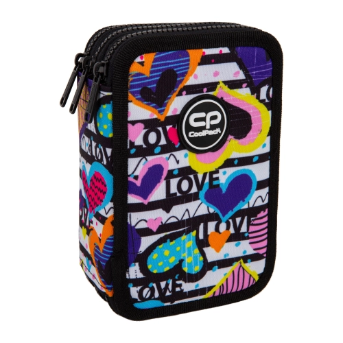 Пълен ученически несесер с три ципа Coolpack  PAT60440