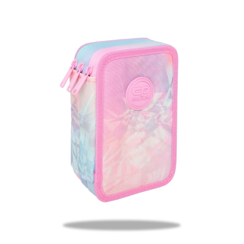 Пълен ученически несесер, розов Coolpack PAT60443