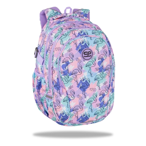 Многоцветна ученическа раница с четири отделения COOLPACK PAT60455