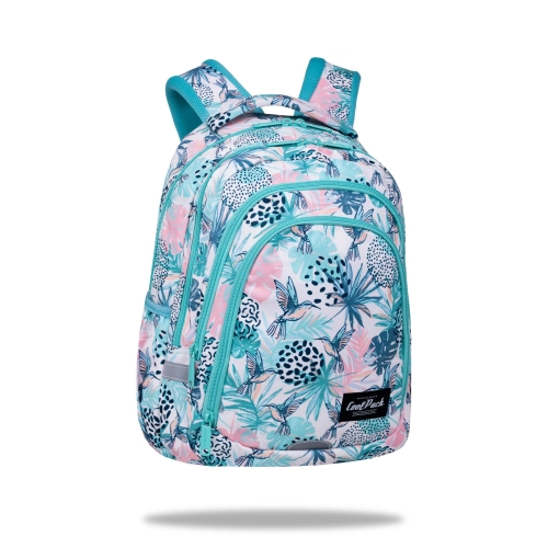 Ученическа раница с цветя и три основни отделения COOLPACK  PAT60462