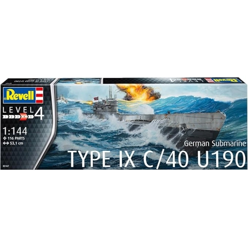 Детски сглобяем модел Германска подводница IX C-40 (U190) PAT60759