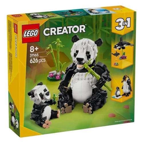 Конструктор Creator 3 in 1 Диви животни: семейство панди PAT60865