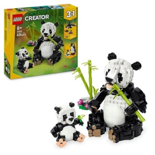 Конструктор Creator 3 in 1 Диви животни: семейство панди PAT60865