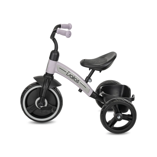 Детска розова триколка с педали и багажник Dallas Pink PAT61034