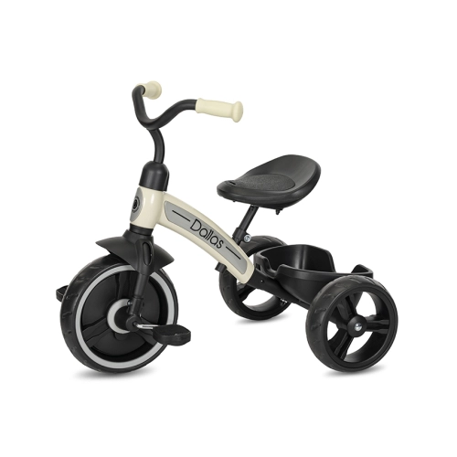 Детска бежова триколка с педали и багажник Dallas Beige PAT61035