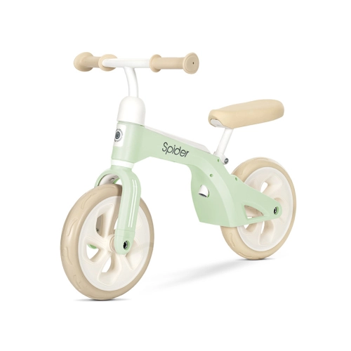 Детско баланс колело с мека седалка от PU кожа Spider Mint PAT61040
