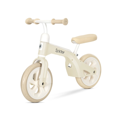Детско баланс колело с мека седалка от PU кожа Spider Beige PAT61043