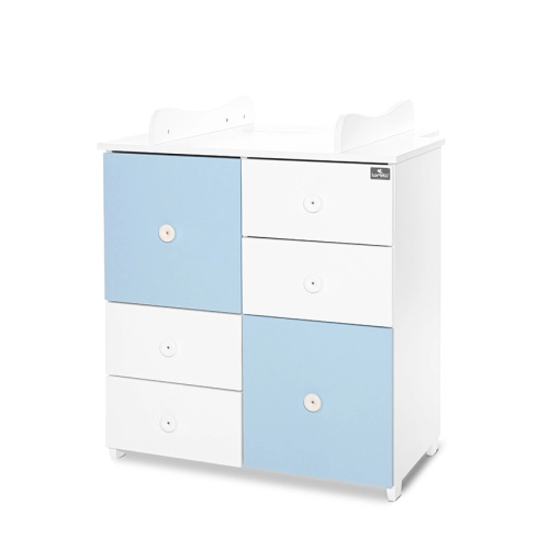 Шкаф за детска стая Цвят Бяло/Baby Blue-2BOX PAT61063 Шкаф за детска стая Цвят Бяло/Baby Blue-2BOX PAT61063