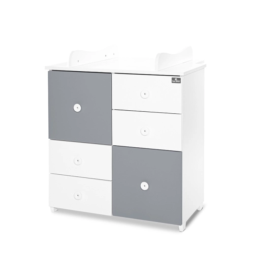 Шкаф за детска стая Цвят Бяло/Stone Grey-2BOX PAT61083 Шкаф за детска стая Цвят Бяло/Stone Grey-2BOX PAT61083