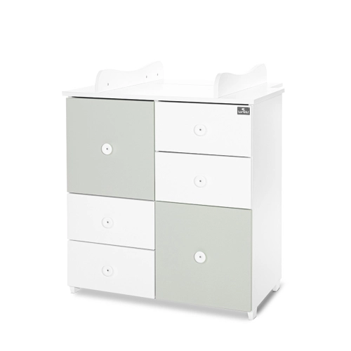 Шкаф за детска стая Цвят Бяло/Milky Green-2BOX PAT61084 Шкаф за детска стая Цвят Бяло/Milky Green-2BOX PAT61084