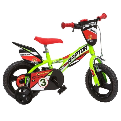 Детско колело с удобна седалка Raptor 12“ Yellow PAT61125