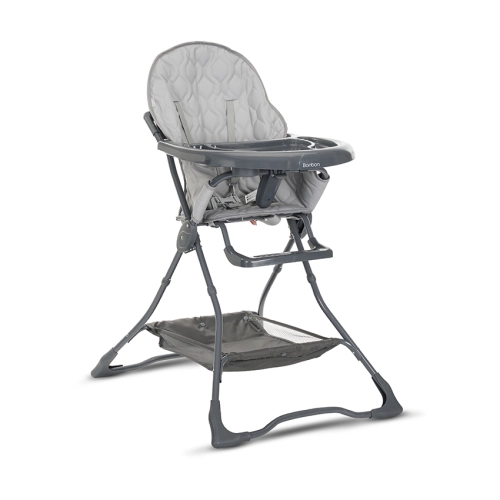 Детски сив стол за хранене Bonbon Grey Leather PAT61131 Детски сив стол за хранене Bonbon Grey Leather PAT61131