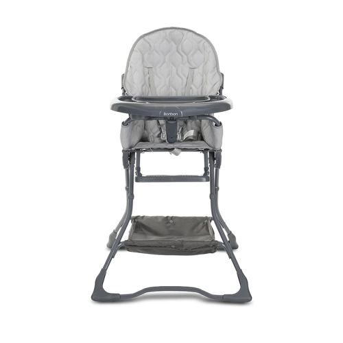 Детски сив стол за хранене Bonbon Grey Leather PAT61131 Детски сив стол за хранене Bonbon Grey Leather PAT61131