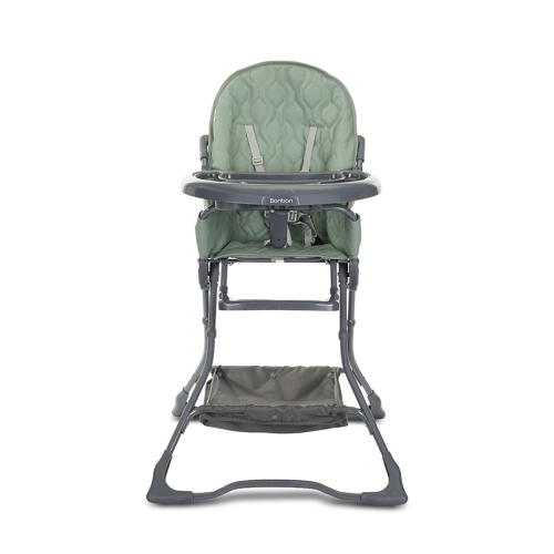 Детски зелен стол за хранене Bonbon Green Leather PAT61132 Детски зелен стол за хранене Bonbon Green Leather PAT61132