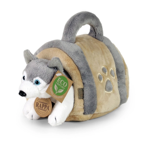 Детска плюшена играчка Куче Хъски с кучешка къщичка PAT61341