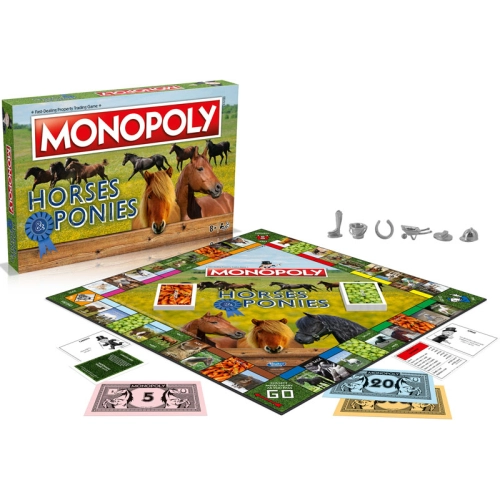 Детска забавна настолна игра Монополи Horses & Ponies PAT61384