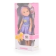 Детска реалистична кукла с рокля 38 cm Fairy Doll Sun лилава  - 2