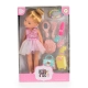 Сет детска кукла 33 см с аксесоари за коса Pretty Doll Set  - 1