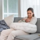 Възглавница за бременни и кърмене на бебе Buddy Family Grey  - 3
