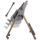 Детски стол за хранене Minla Plus Elegance Graphite  - 20