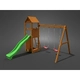 FLAPPI дървена детска площадка с пързалка и 2 люлки  - 2
