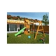 FLAPPI дървена детска площадка с пързалка и 2 люлки  - 7