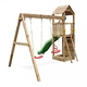 FLAPPI дървена детска площадка с пързалка и 2 люлки  - 1