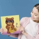 Детски диамантен гоблен Sax Bear 1722 диаманта  - 2