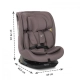 Детски черен стол за кола Rodeo Black 40-150см. 360 Isofix  - 13